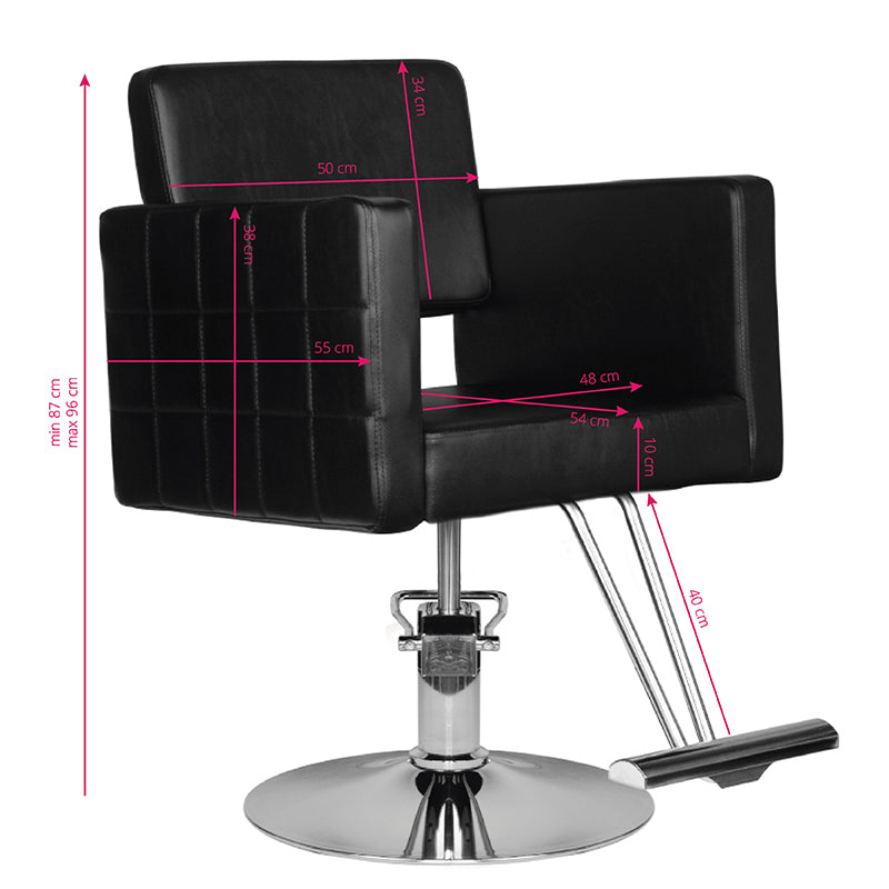 Hair system hairdressing chair hs33 black - BVShop