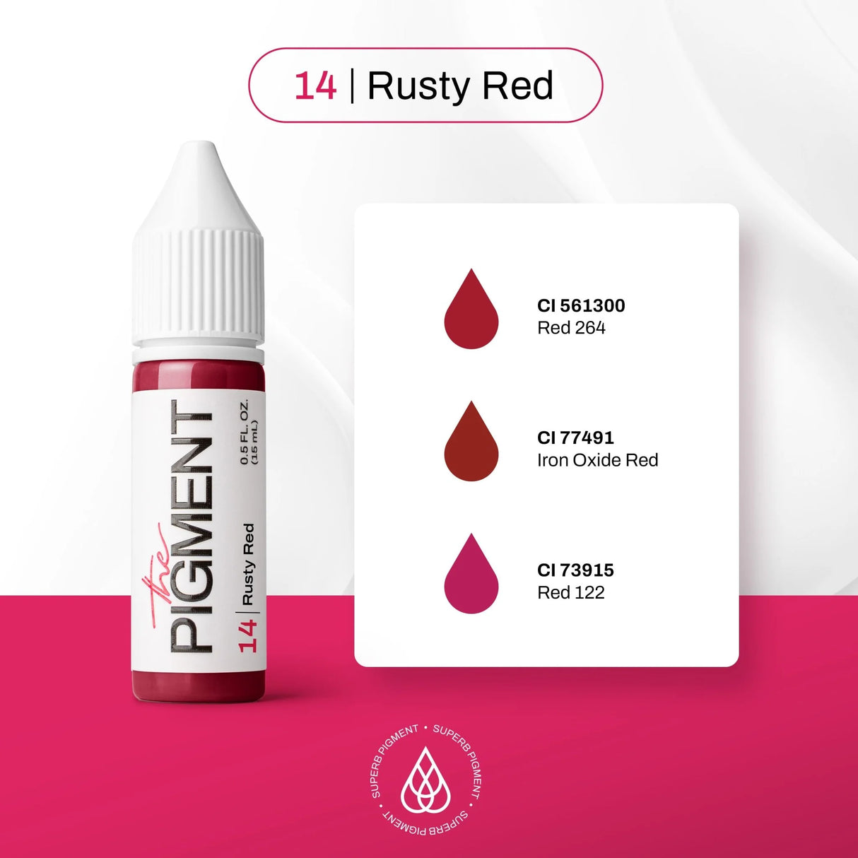 The Pigment 14 Rusty Red Pigmento (15ml)