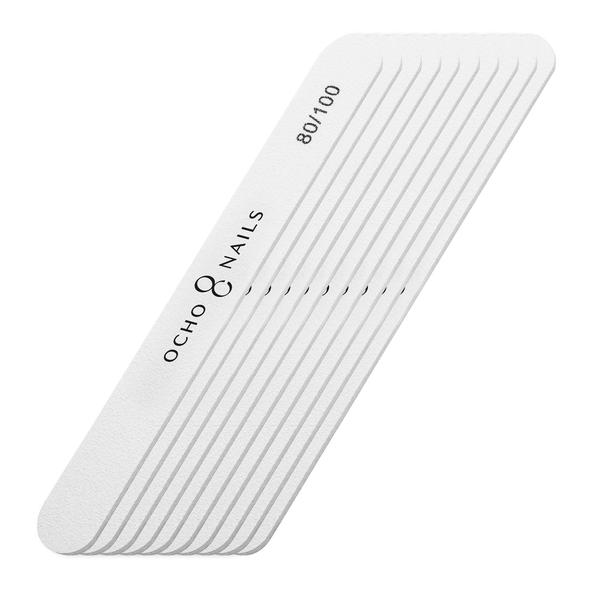 Ocho Nails straight file 80/100 10 pcs. - BVShop