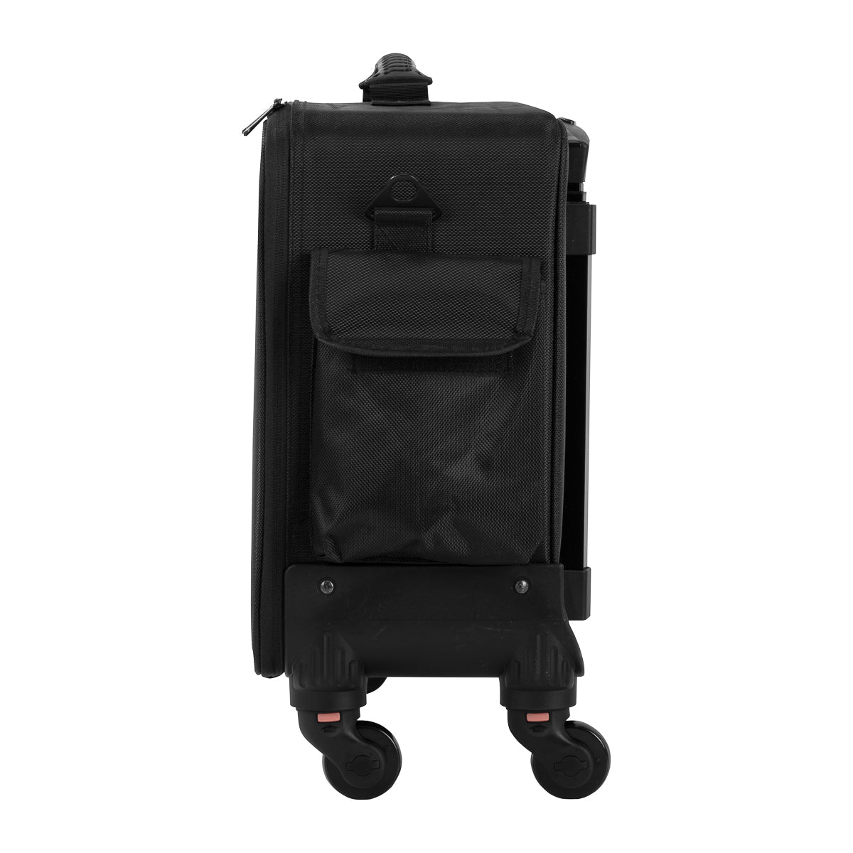 ACTIVESHOP hairdresser's case with compartments for styling tools and accessories, black sturdy case for professional salon use