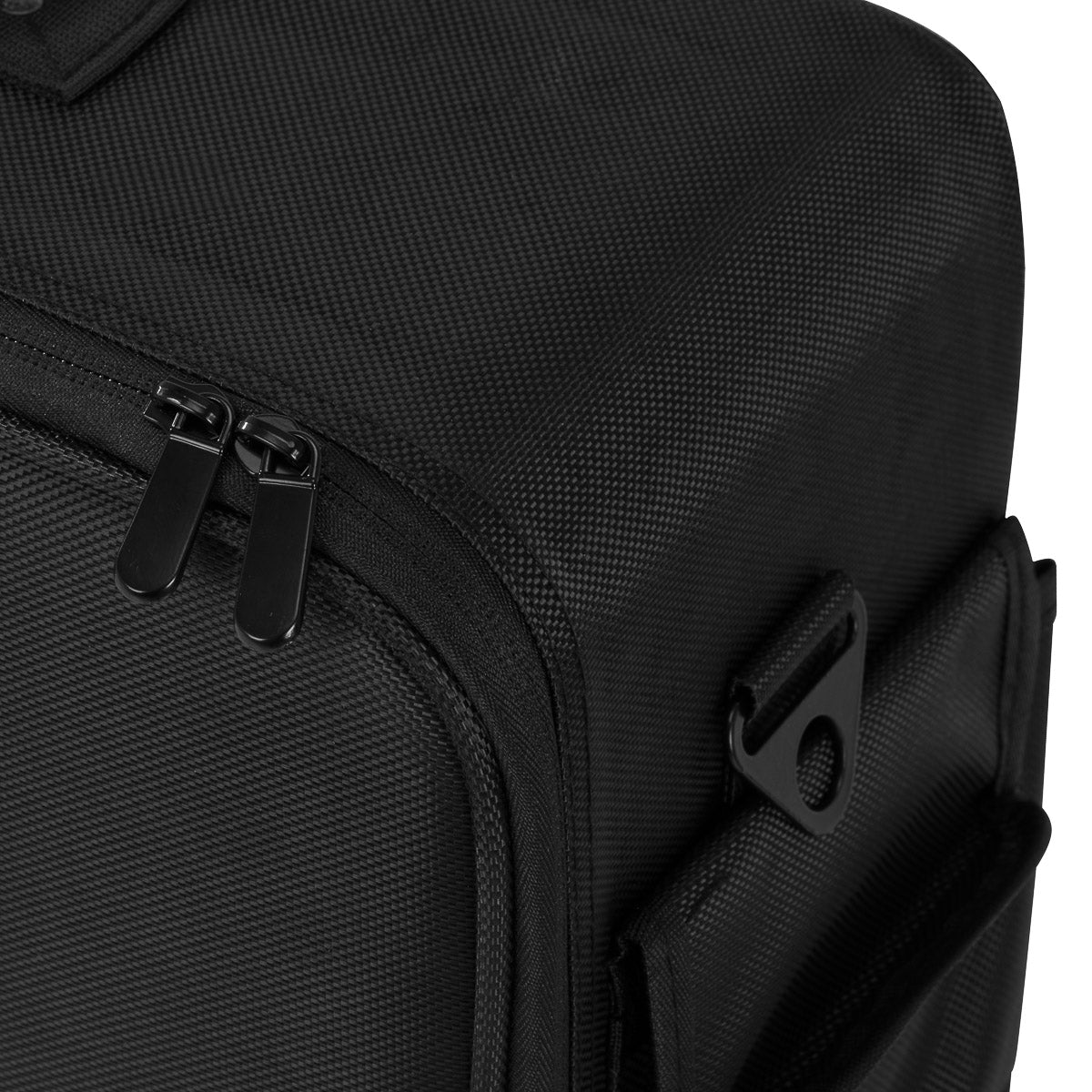 ACTIVESHOP hairdresser's case with compartments for tools and accessories, black portable salon organizer.