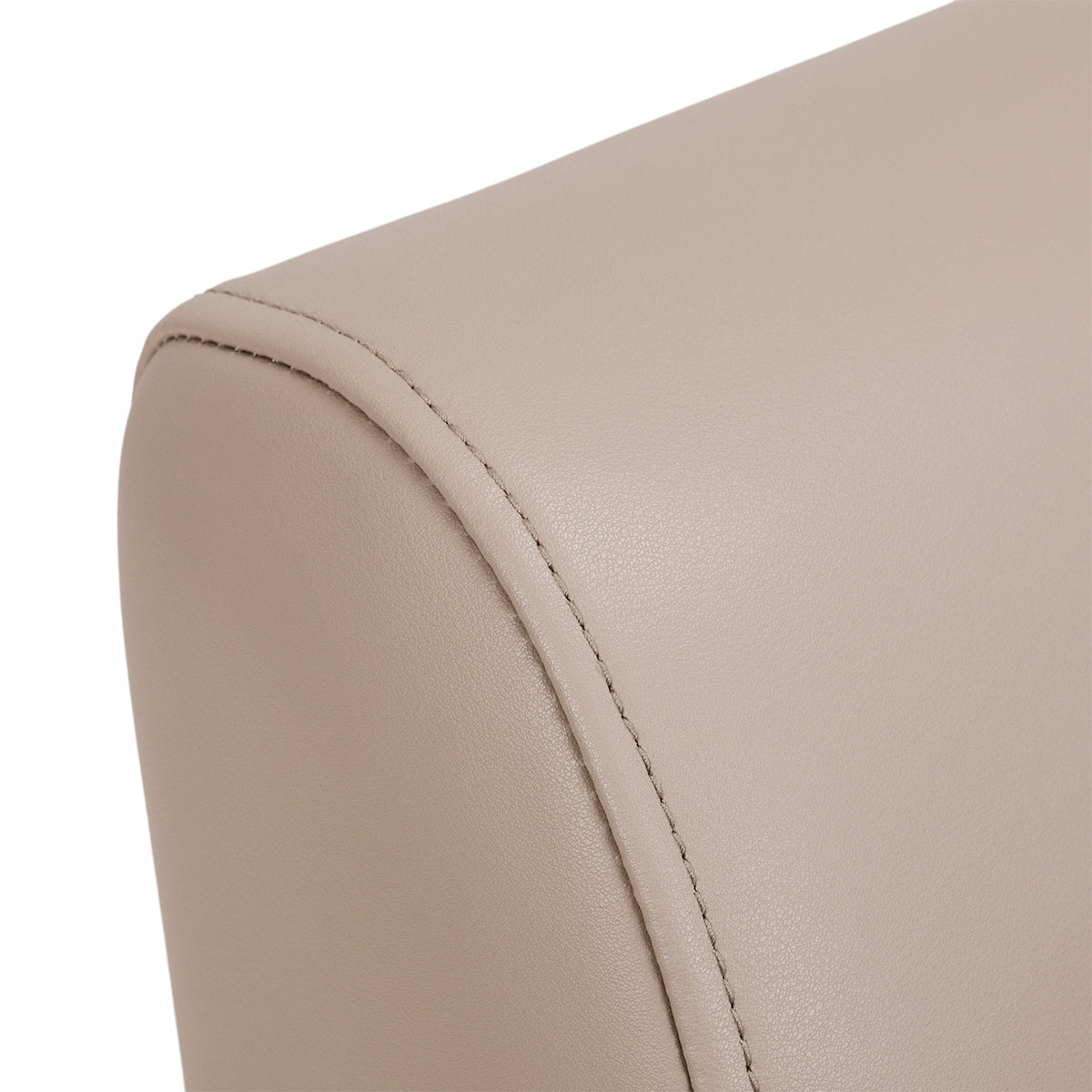 Beige Jet Latte hairdressing chair by HAIR SYSTEM with padded seat and backrest, modern salon furniture for professional styling.
