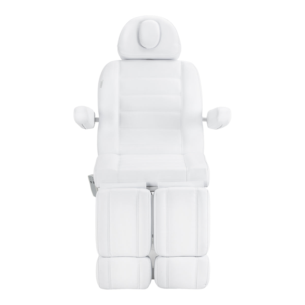 White Azzurro 706 electric pedicure chair with one motor, designed for beauty salon furniture with a sleek, modern look.