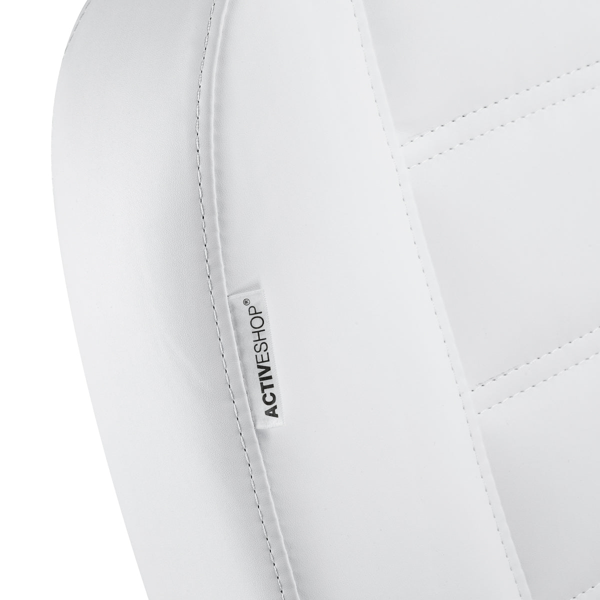 White electric pedicure chair by AZZURRO with one motor, designed for beauty salons, featuring a comfortable seat and modern styling.