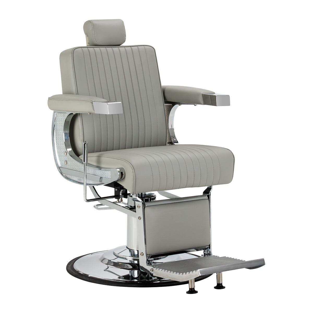Gabbiano Visionerio barber chair grey chrome frame - BVShop