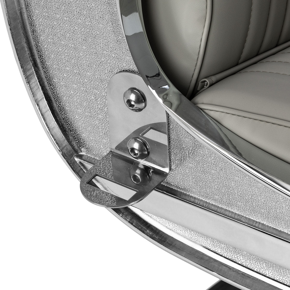 Gabbiano Visionerio barber chair grey chrome frame - BVShop