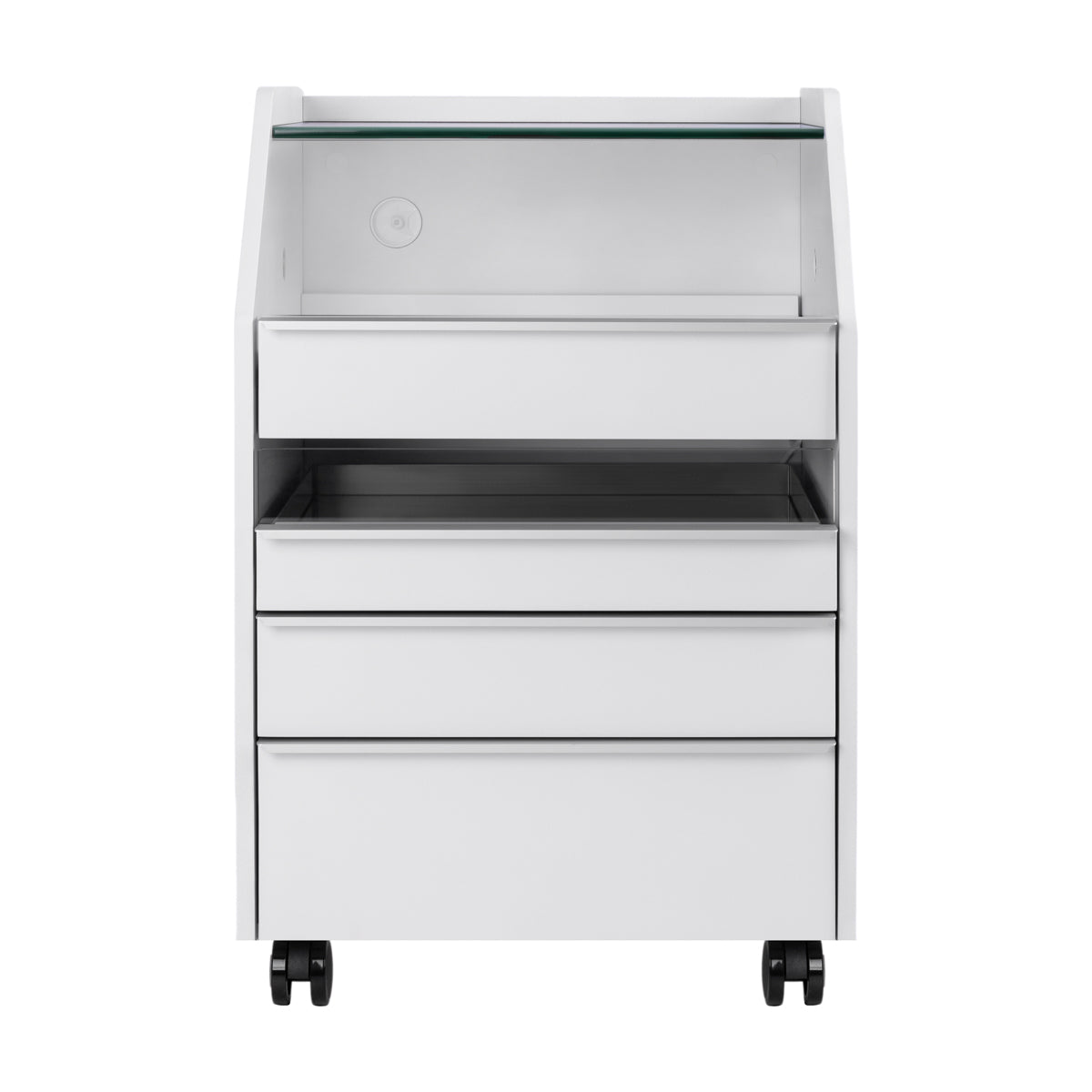 ACTIVESHOP The 984 podiatry assistant white beauty salon furniture with a sleek, functional design for podiatry treatments.