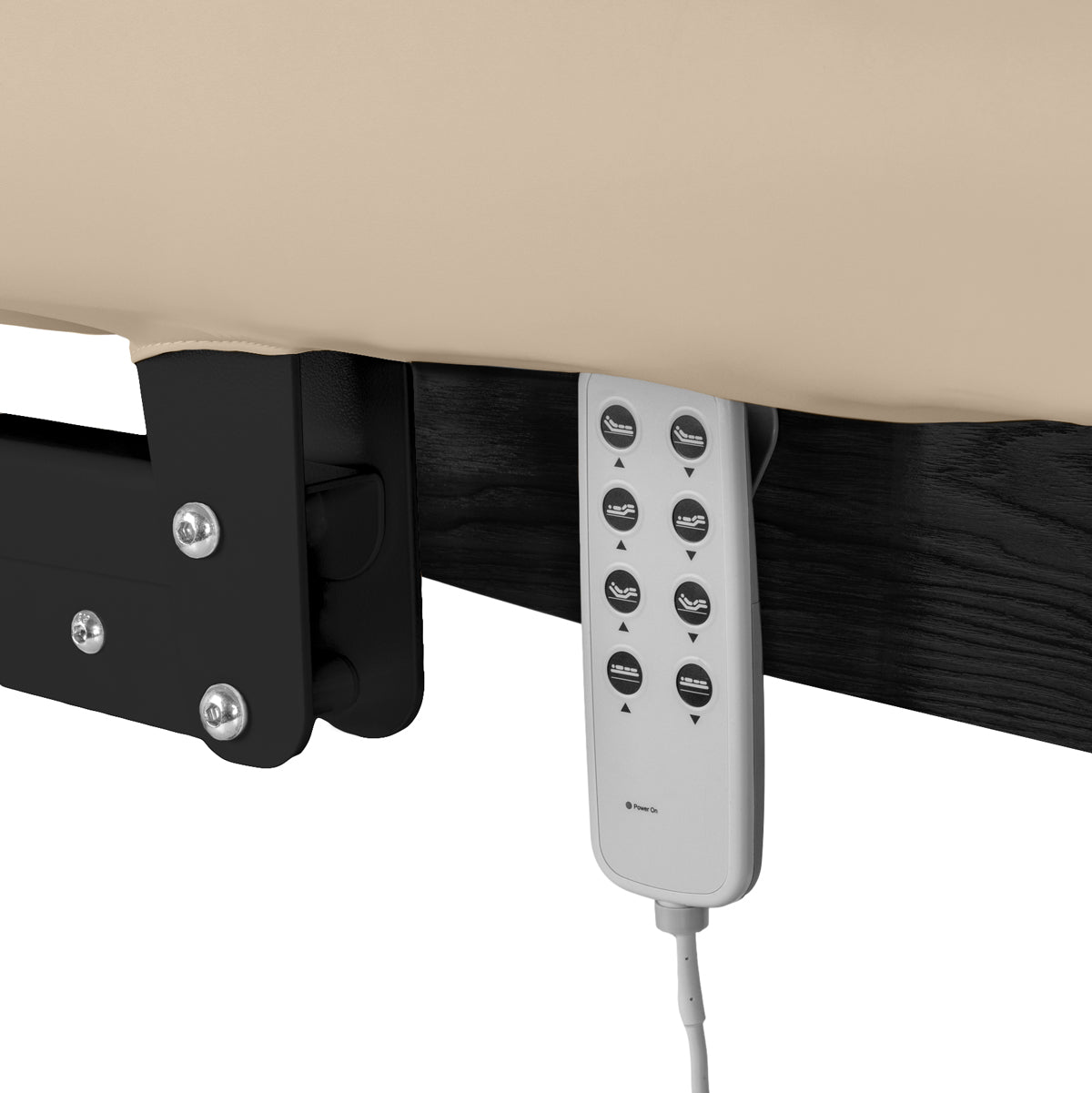 Camilla SPA Eléctrica Sillon Relax – Beige, Base Negro · Mando