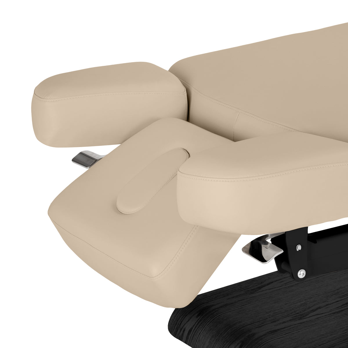 Camilla SPA Eléctrica Sillon Relax – Beige, Base Negro · Laterales del reposacabezas