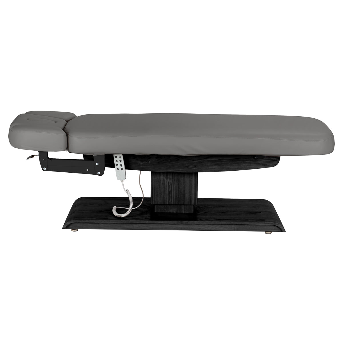 Camilla SPA Eléctrica Sillon Relax – Gris, Base Negro · Vista lateral