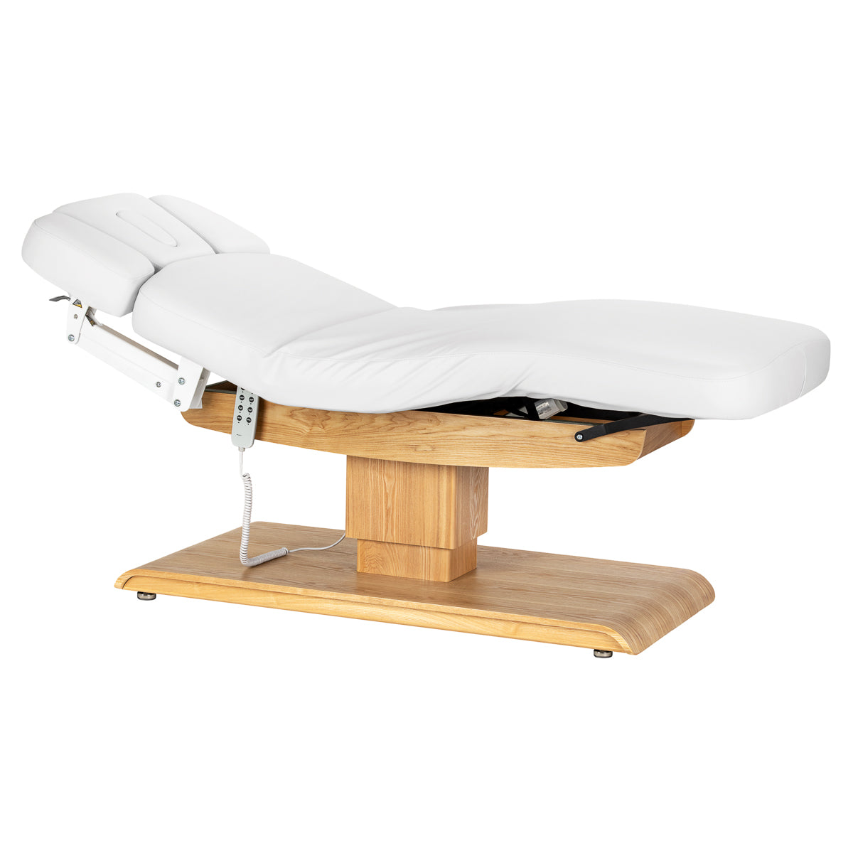 Sillon Relax · blanco / marrón claro · posición semitumbada