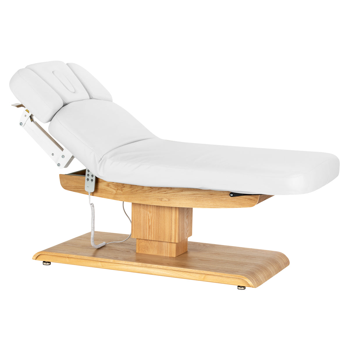 Sillon Relax · blanco / marrón claro · respaldo elevado