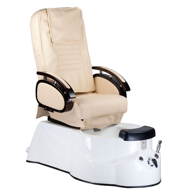 Fotel do pedicure z masażem BR-3820D Kremowy - BVShop