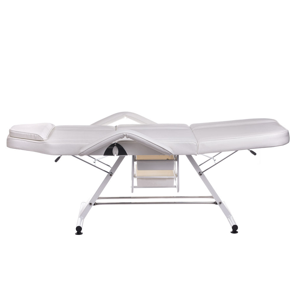 White Beauty System cosmetic chair with built-in troughs BW-262A, featuring ergonomic design and adjustable features.