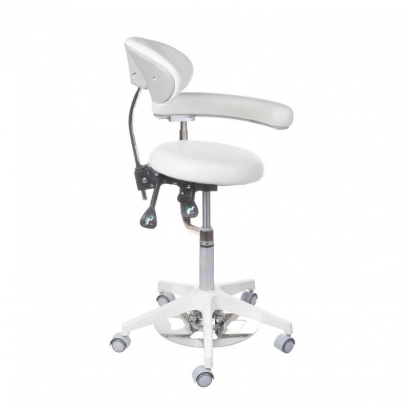 Medical stool with backrest BD-Y914 White - BVShop