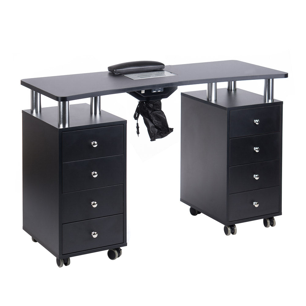 Manicure Table + dust extractor BD-3425+P BLACK - BVShop