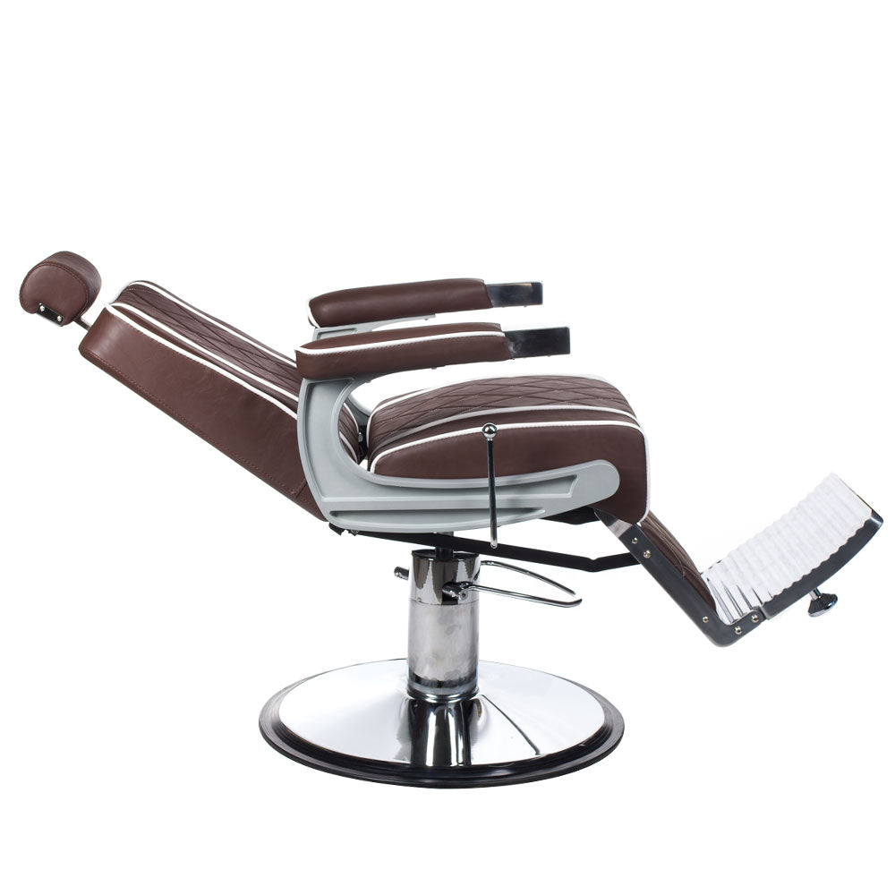 Fotel barberski ODYS BH-31825M Brązowy matowy - BVShop