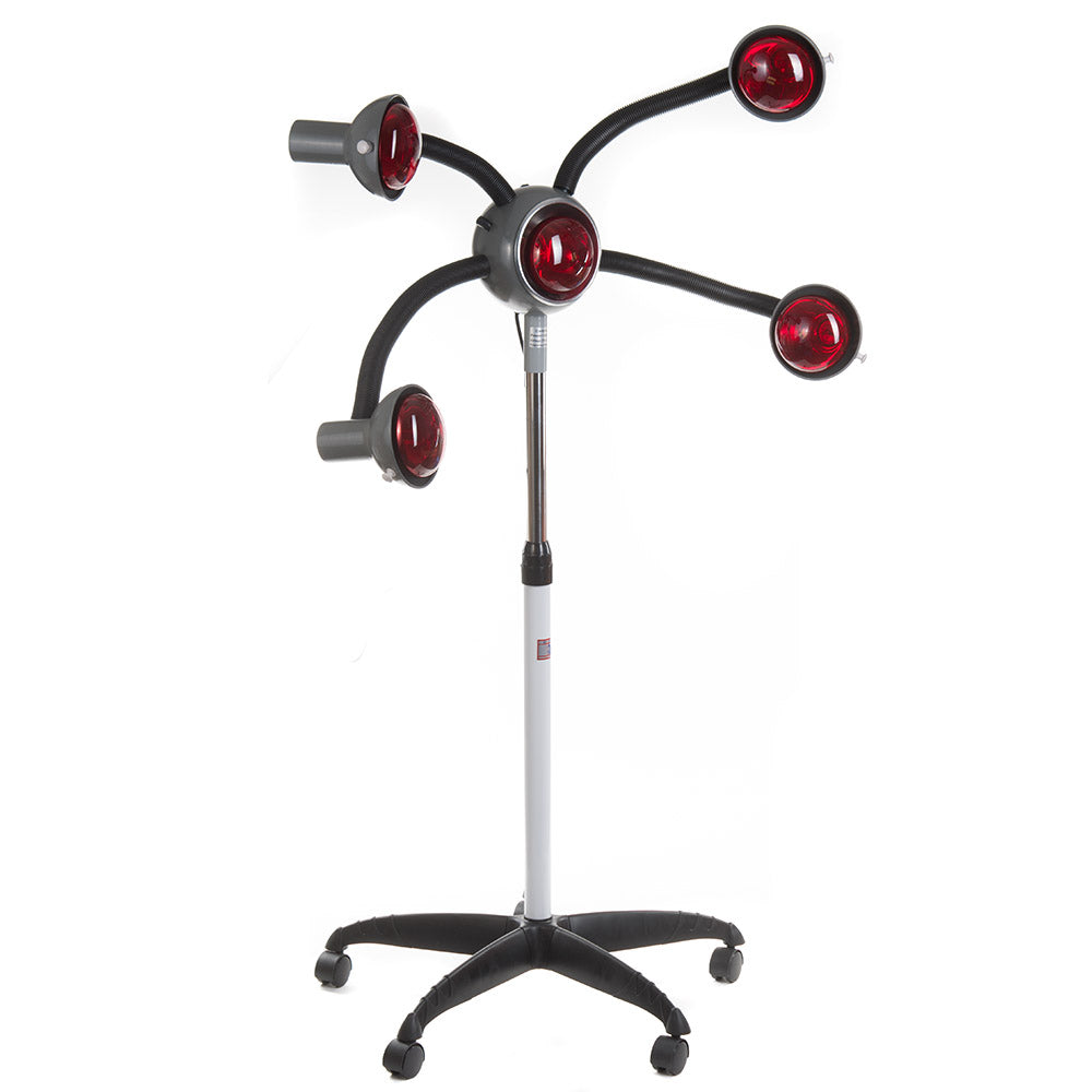 Infrazon Sollux light therapy device on stand by Beauty System, with control panel and adjustable arm.