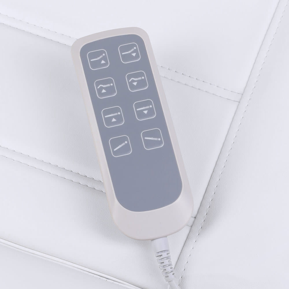 Fotel kosmetyczny elektryczny LUX BW-273B-4 White - BVShop