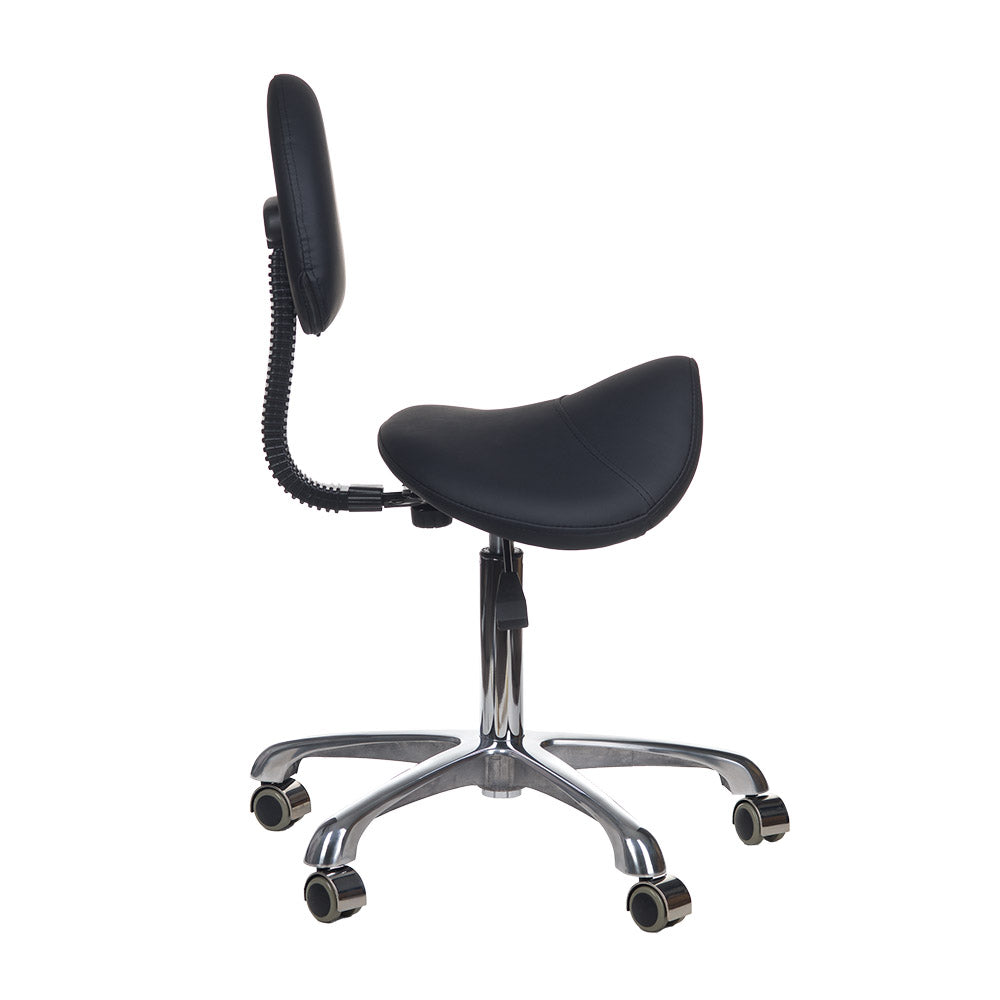 Taboret kosmetyczny BY-8373 czarny - BVShop