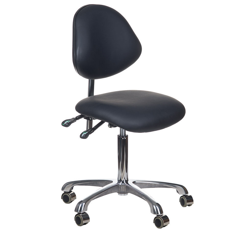 Taboret kosmetyczny BY-8377 czarny - BVShop