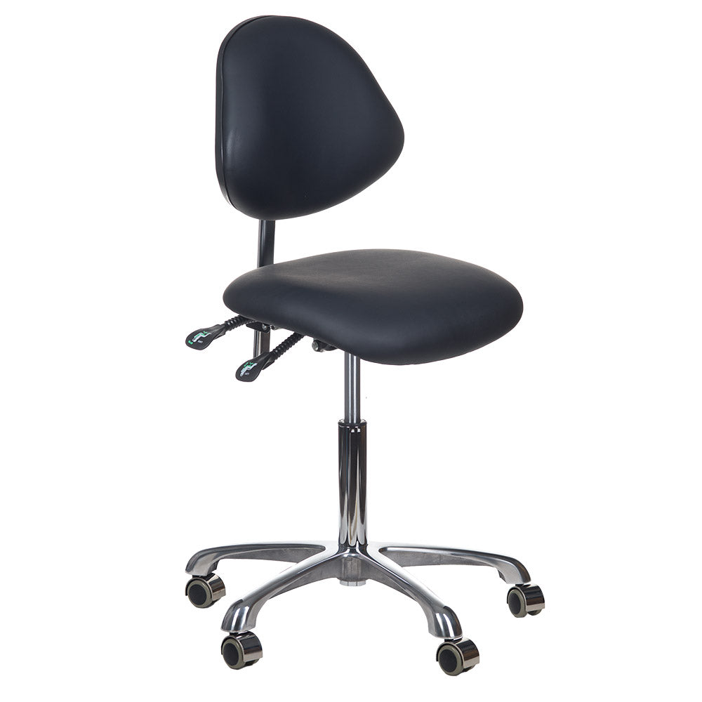 Taboret kosmetyczny BY-8377 czarny - BVShop