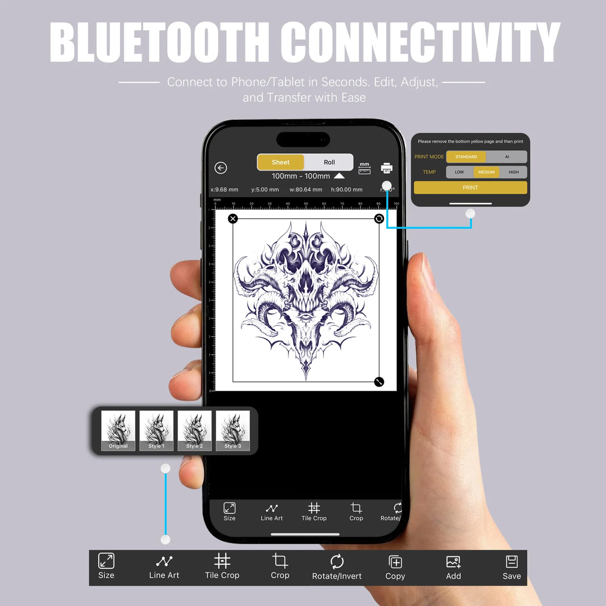 Mast DragonHawk M6 Wireless Tattoo Stencil Printer - BVShop