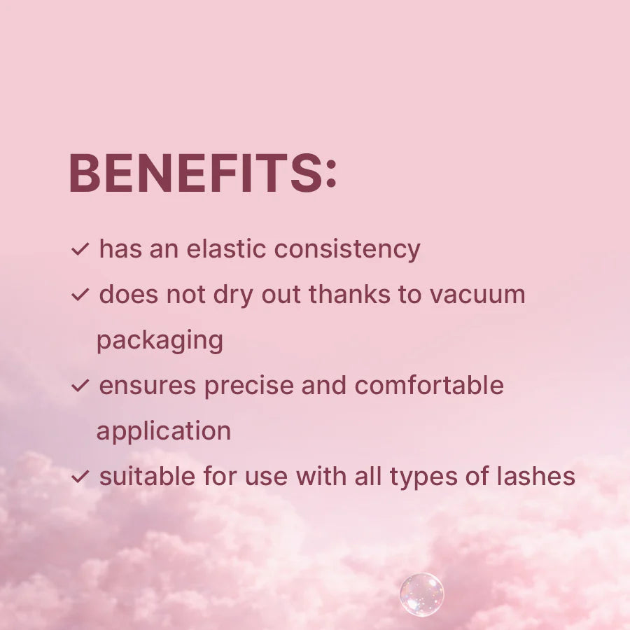 Lash lift glue tube for lash lamination and silicone rod work