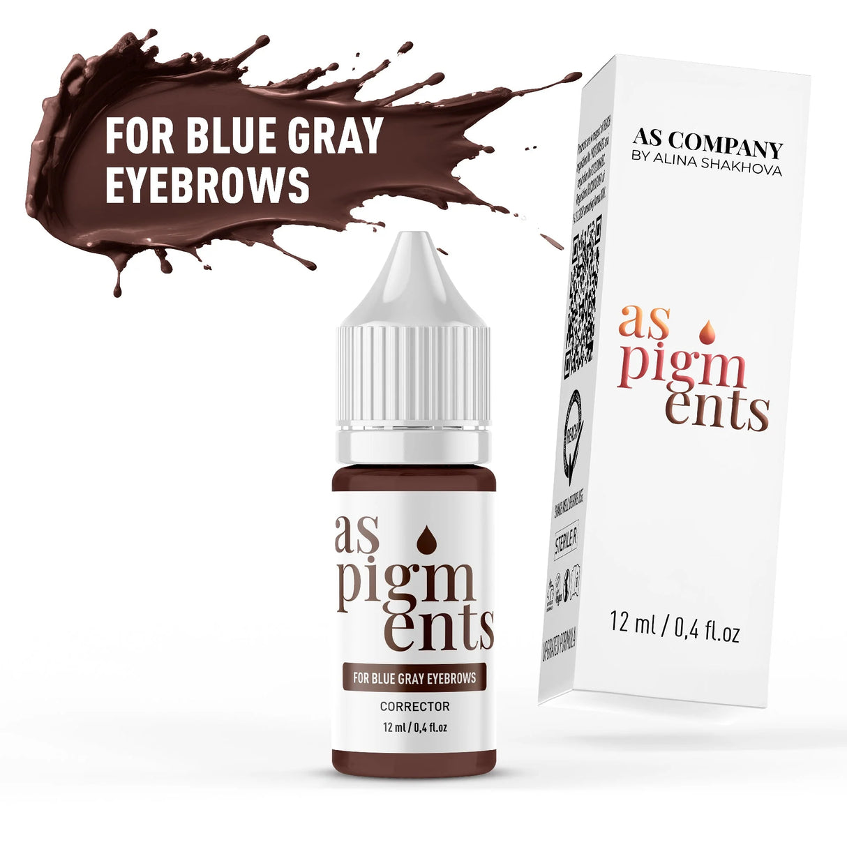 AS COMPANY For Blue Gray Eyebrows / Corrector (AS Pigments) 6/12ml - BVShop