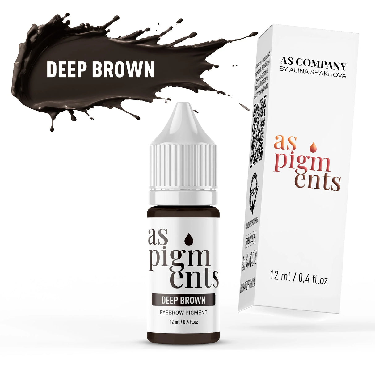 AS COMPANY Deep Brown (AS Pigments) 6/12ml - BVShop