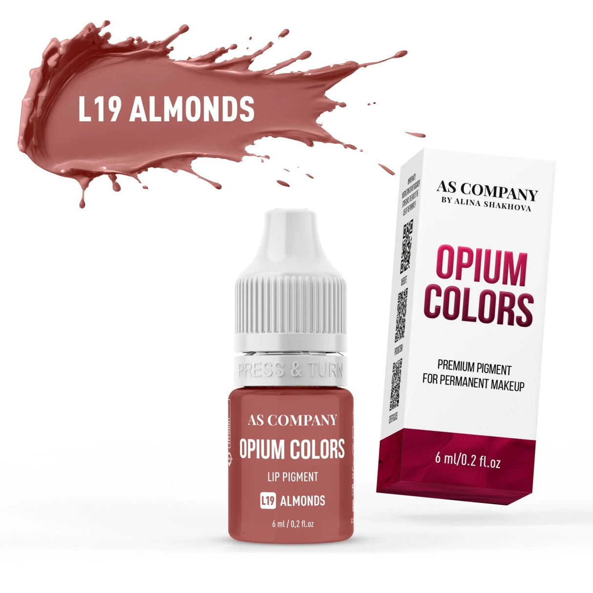 AS COMPANY Lip Set Opium Corols Hybrid/Organic 6pcs/6ml - BVShop