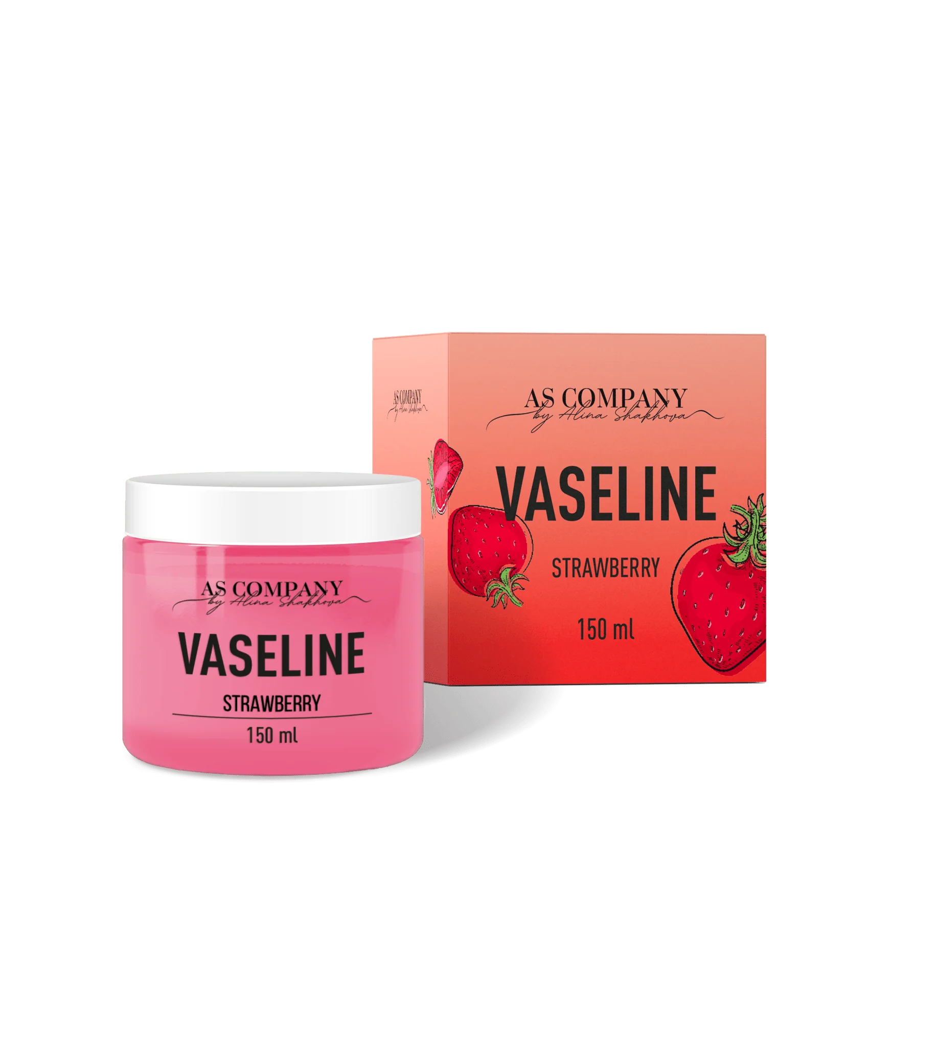 AS COMPANY Vaseline Strawberry 150ml - BVShop