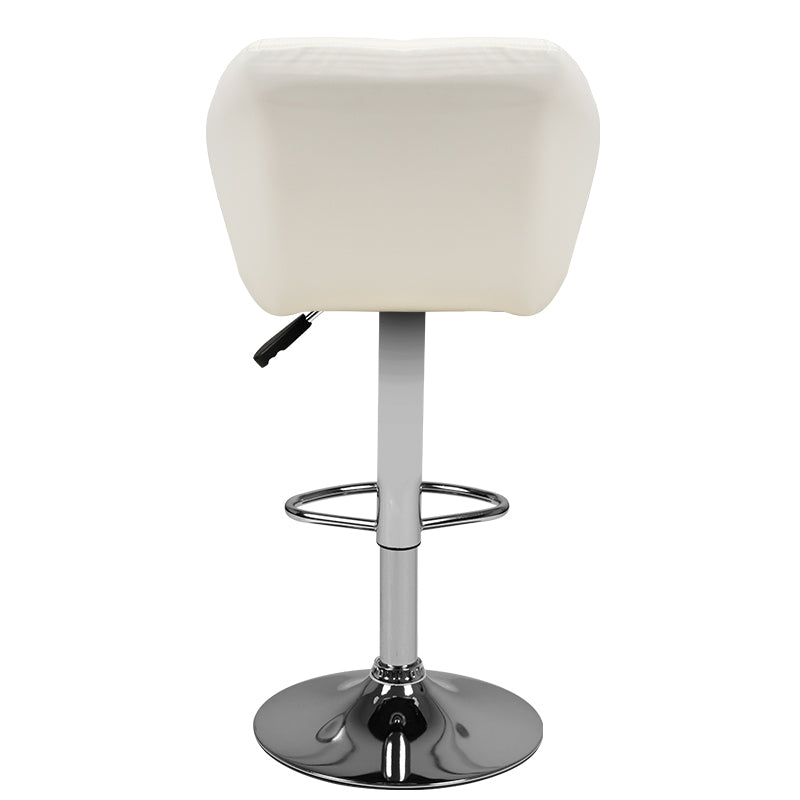 Bar stool m01 quilted adjustable white - BVShop