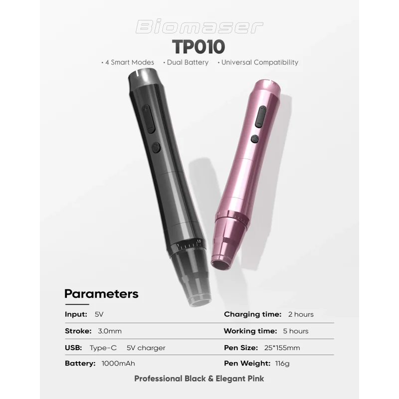 Kit máquina pen inalámbrica Biomaser TP010
