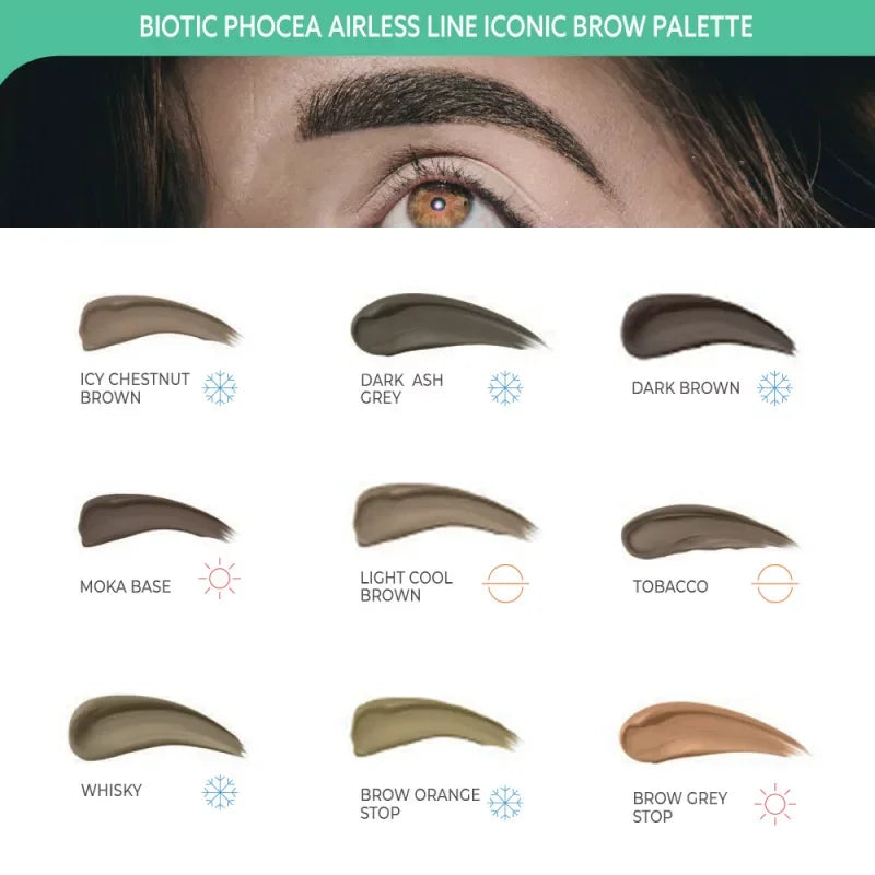 Biotic Phocea Airless Line ICONIC Brow Palette 10x5ml - BVShop