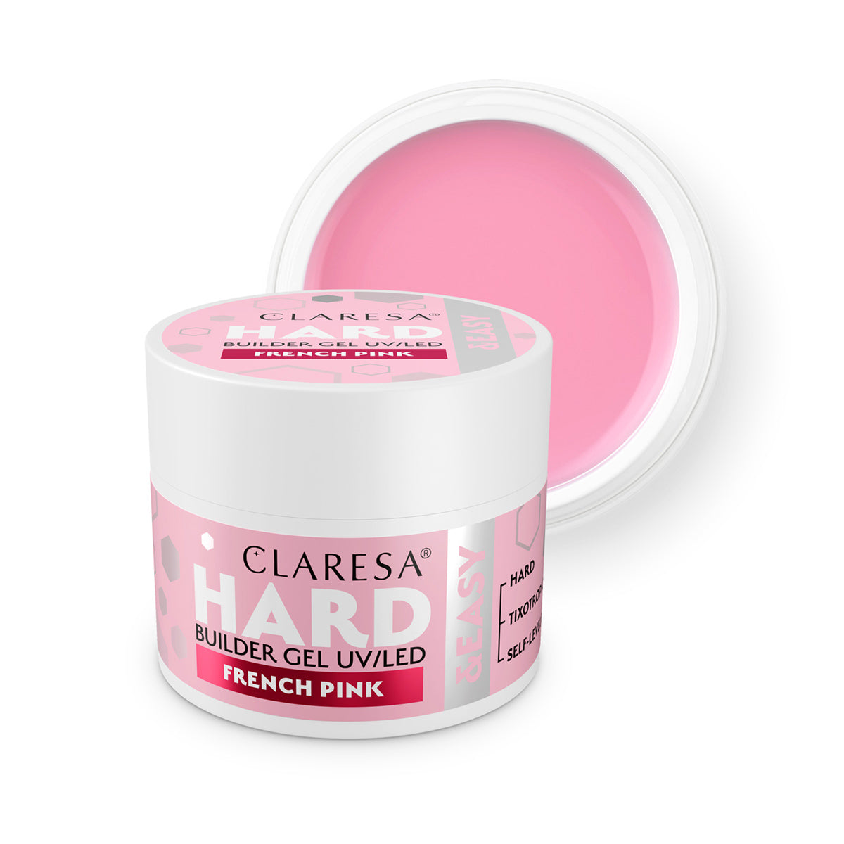 CLARESA HARD&EASY BUILDER GEL FRENCH PINK 45g - BVShop