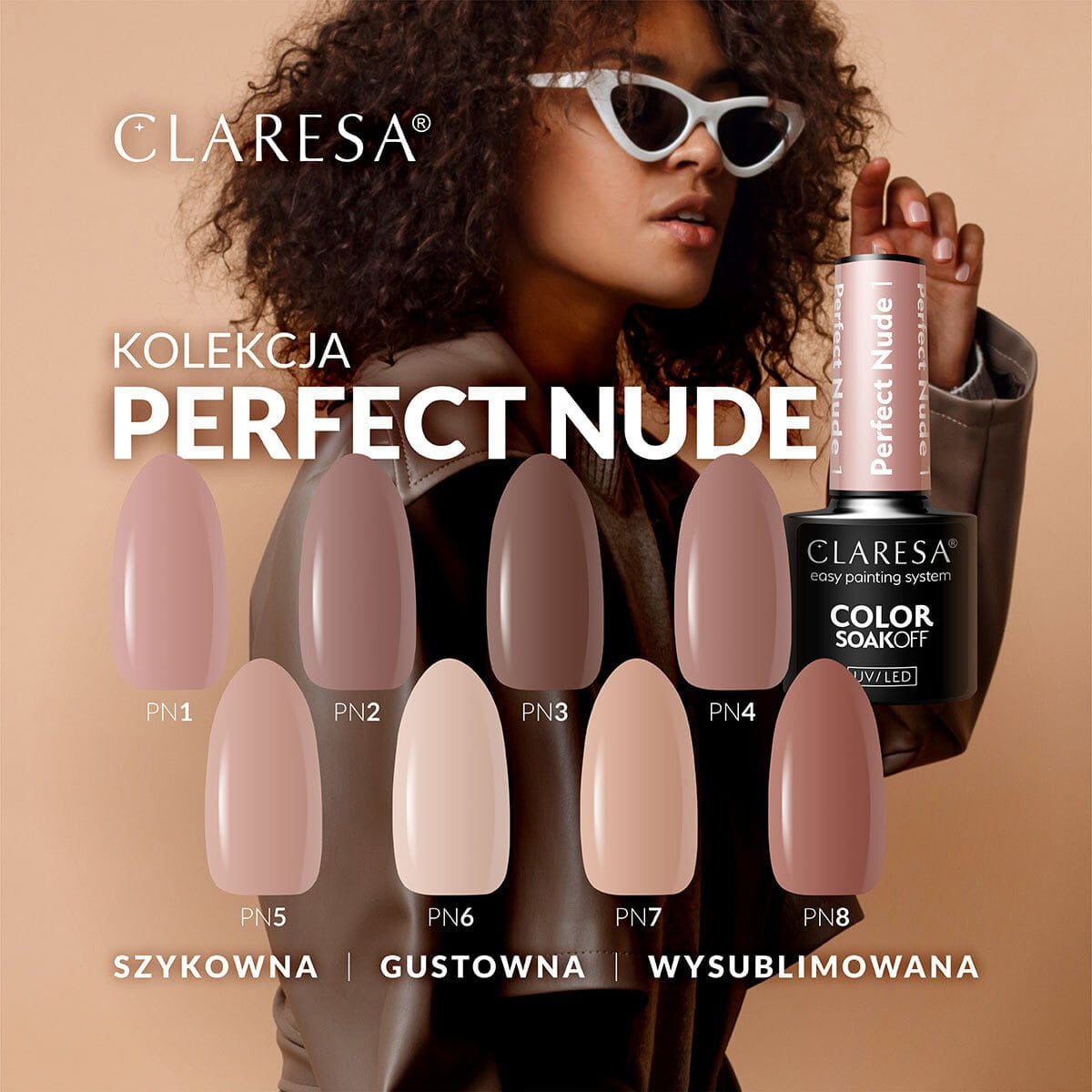 CLARESA Hybrid nail polish PERFECT NUDE 7 -5g - BVShop