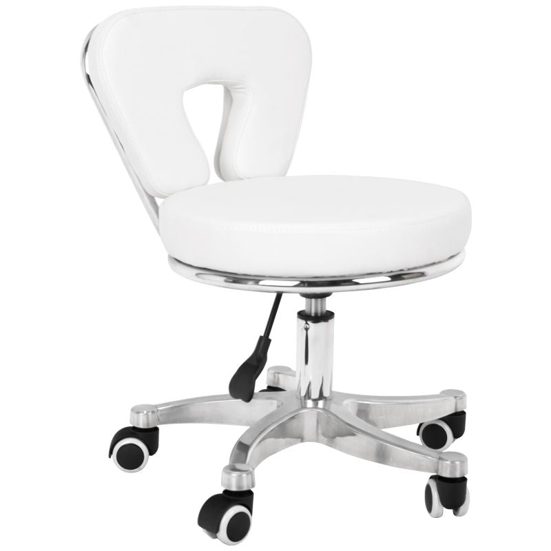 Cosmetic stool for pedicure 9266 white - BVShop