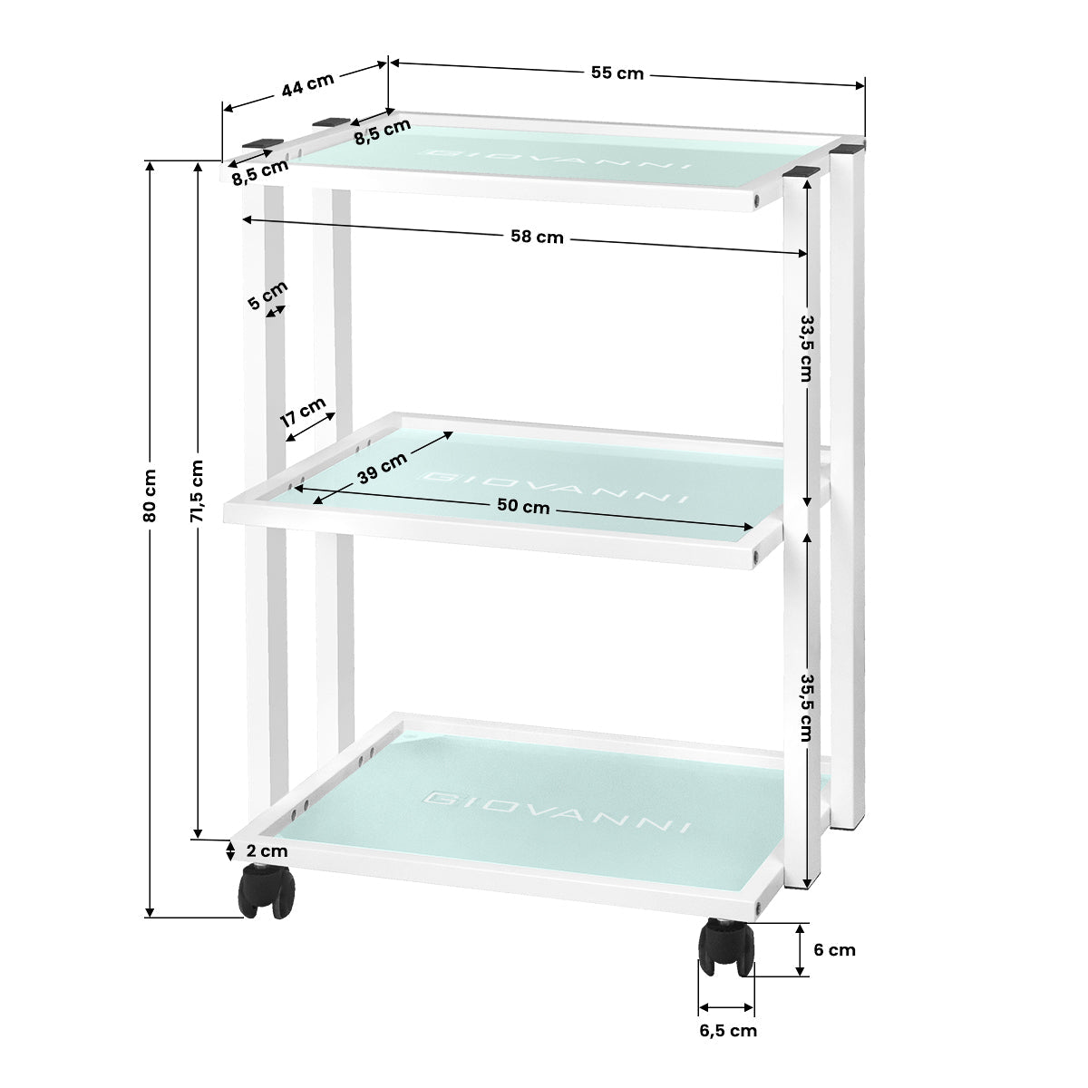 Cosmetic table type 1041 giovanni - BVShop