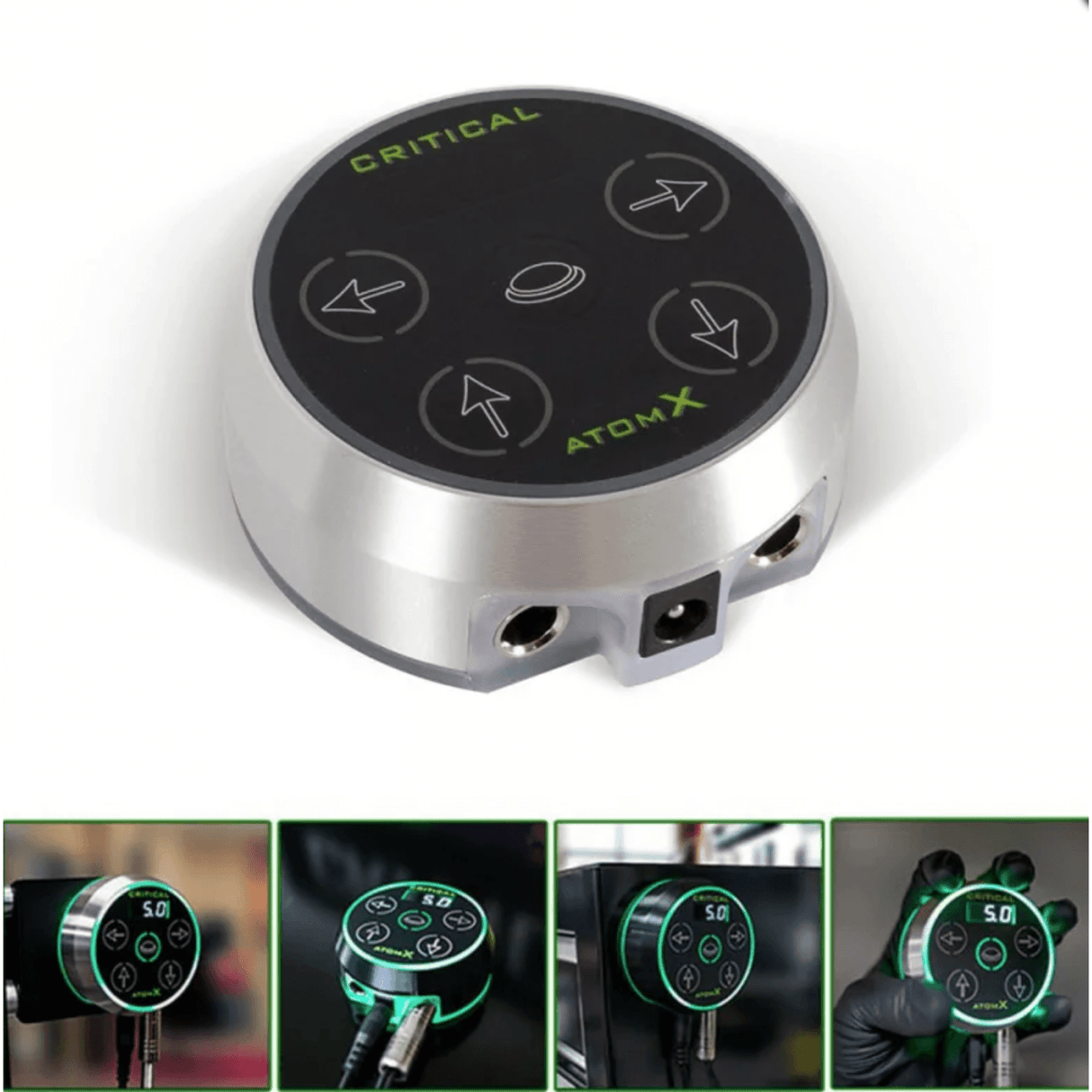 Critical Tattoo Power Supply Atom X Silver - BVShop