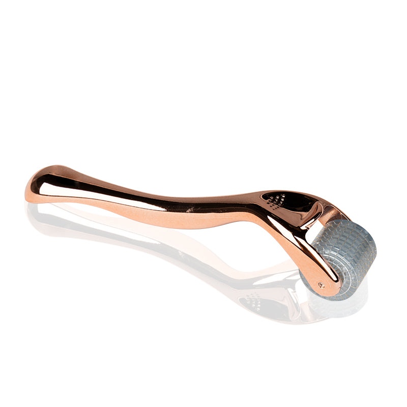 Derma roller for mesotherapy rose gold 2.0mm 192 titanium needles - BVShop