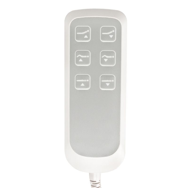 Electric cosmetic chair lux 273b + stool 304 white - BVShop