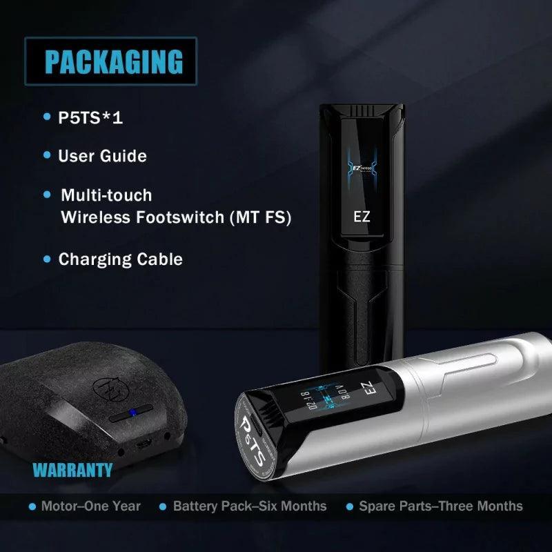 EZ Tattoo P5 Touchscreen Wireless Machine Pen Silver - BVShop