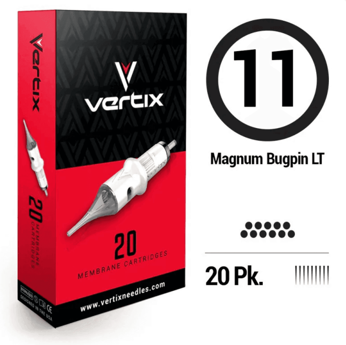 Vertix Tattoo Magnum Bugpin Cartridges - BVShop