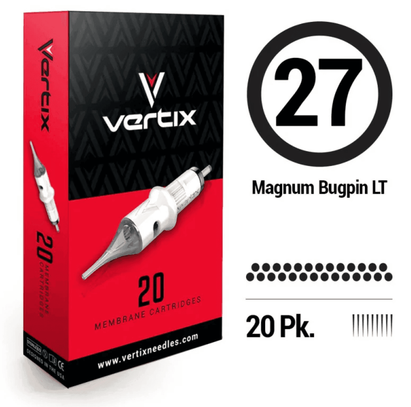 Vertix Tattoo Magnum Bugpin Cartridges - BVShop