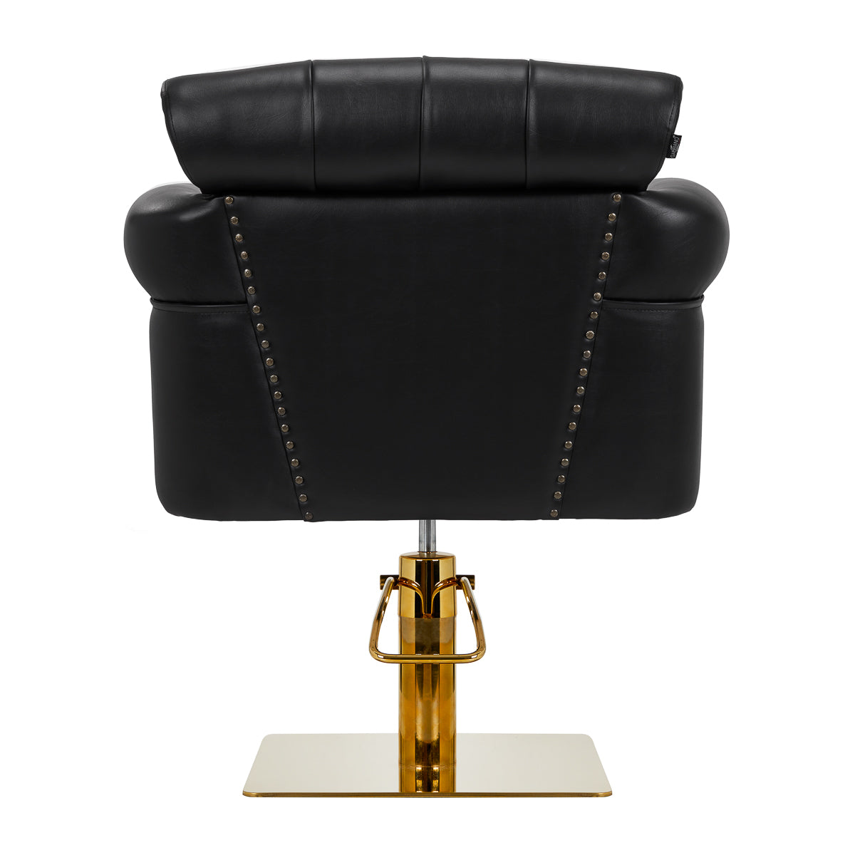 Gabbiano Berlin hairdressing chair, black and gold - BVShop