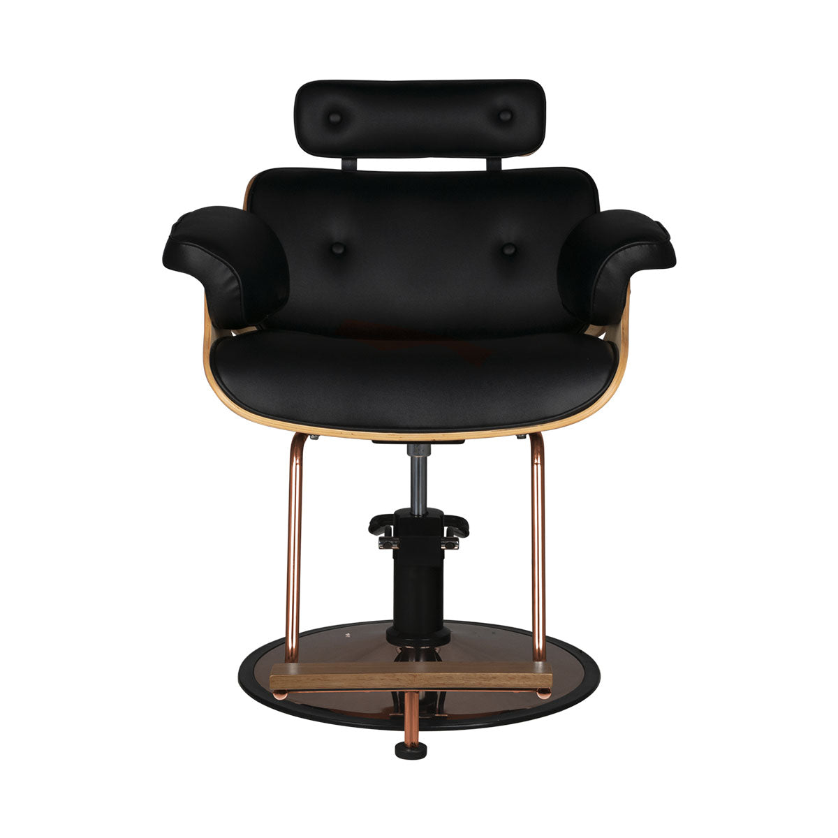 Gabbiano hairdressing chair florence black walnut - BVShop