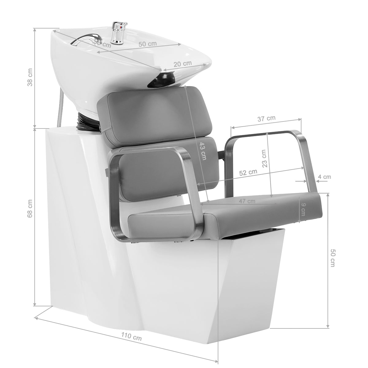 Gabbiano Porto hair wash unit grey sm - BVShop