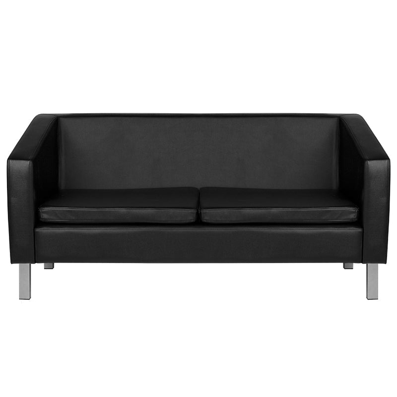 Gabbiano sofa for waiting room bm18003 black - BVShop