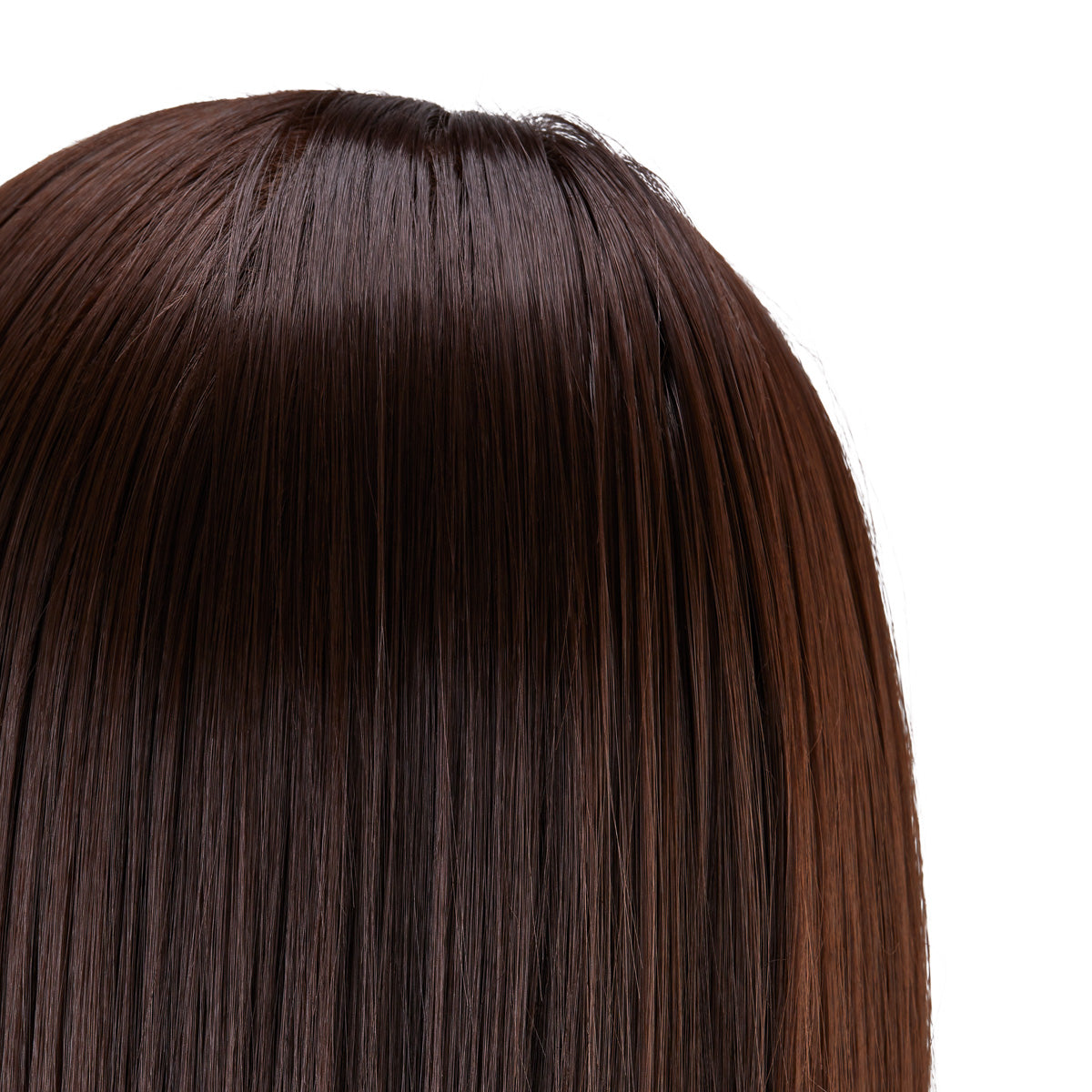 Gabbiano WZ2 hairdressing training head, synthetic hair, color 4#, length 24" - BVShop